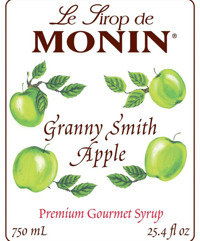 Monin Granny Smith Apple Syrup 750ml