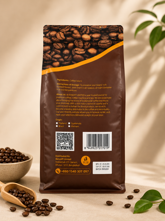 Dark Roasted Coffee Beans 1000g