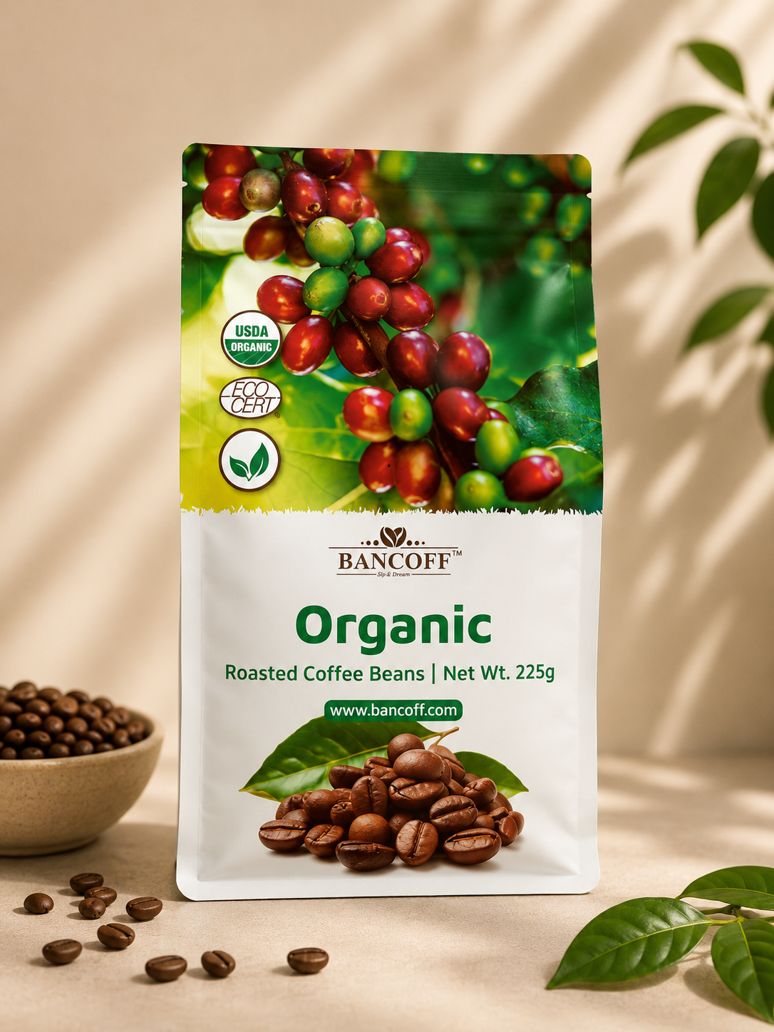 Organic Coffee Beans 225g